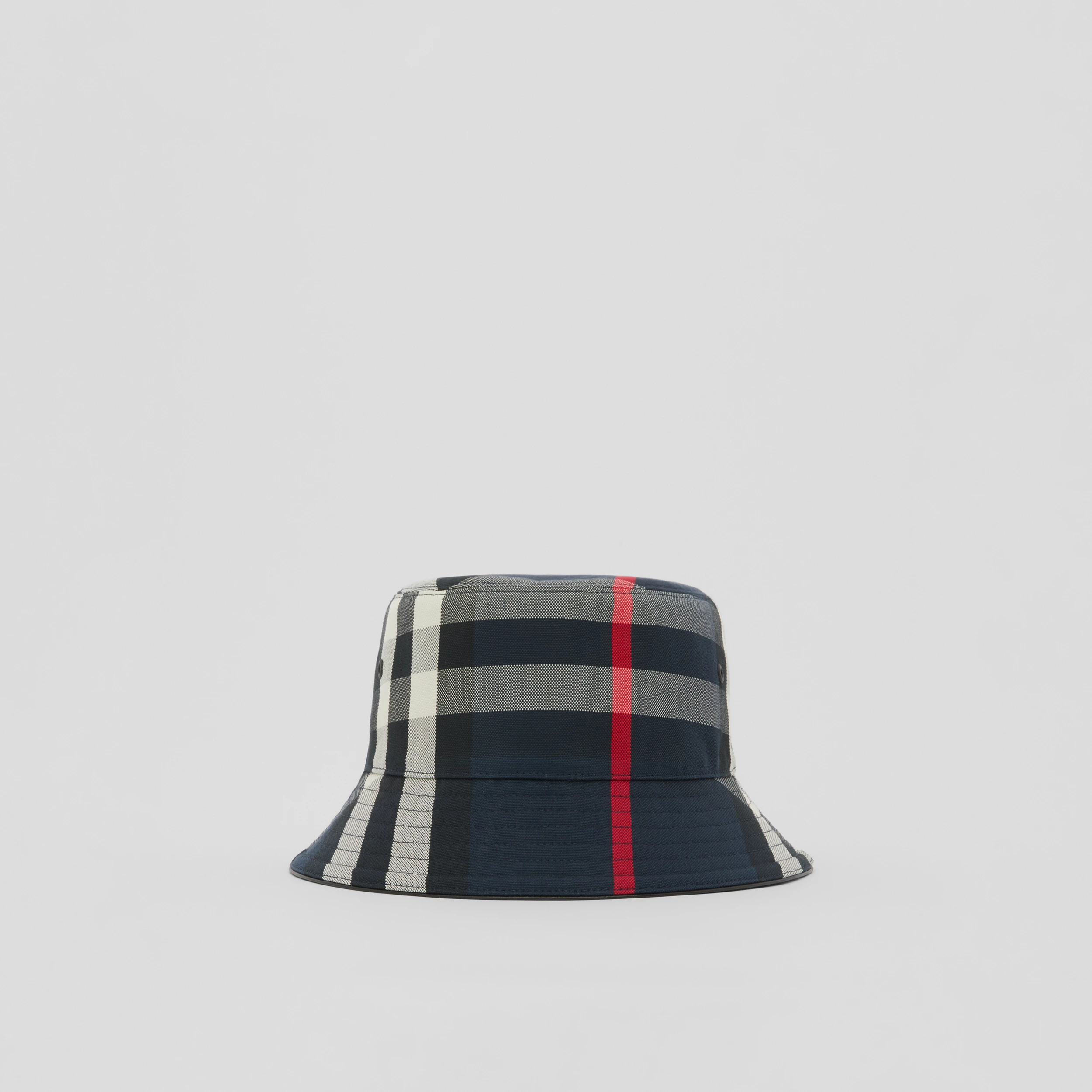 sombrero Burberry Checked Cotton Bucket Hat