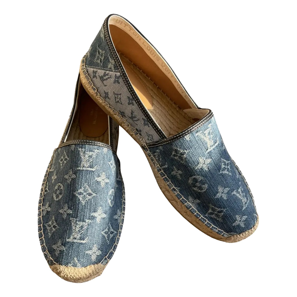 alpargatas louis vuitton lona azul
